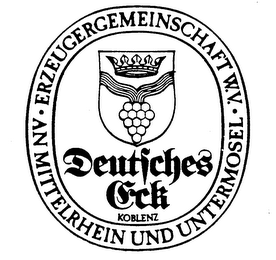 DEUTSCHES ECK ERZEUGERGEMEINSCHRAFT W.V.AM MITTELRHEIN UND UNTERMOSEL KOBLENZ logo
