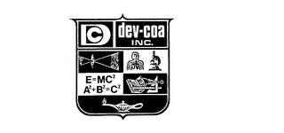 DEV-COA INC. DC E=MC2 A2+B2=C2 logo
