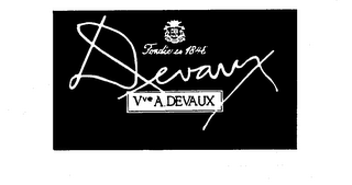 DEVAUX FONDEE EN 1846 VVE A. DEVAUX logo