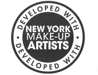 · DEVELOPED WITH · NEW YORK MAKE-UP ARTISTS logo