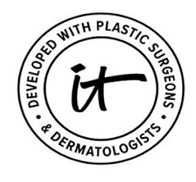 DEVELOPED WITH PLASTIC SURGEONS & DERMATOLOGISTS IT logo
