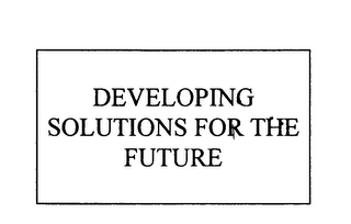 DEVELOPING SOLUTIONS FOR THE FUTURE logo