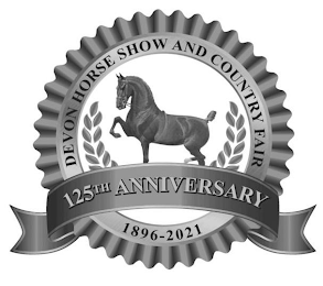 DEVON HORSE SHOW AND COUNTRY FAIR 125TH ANNIVERSARY 1896-2021 logo