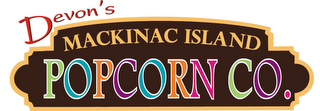 DEVON'S MACKINAC ISLAND POPCORN CO. logo