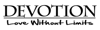 DEVOTION LOVE WITHOUT LIMITS logo