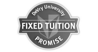 DEVRY UNIVERSITY FIXED TUITION PROMISE logo