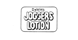 DEWITT'S JOGGERS LOTION logo
