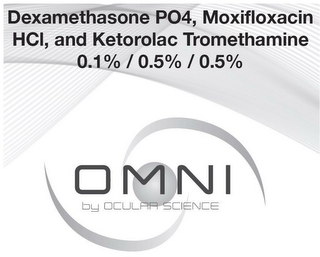 DEXAMETHASONE PO4, MOXIFLOXACIN HCL, AND KETOROLAC TROMETHAMINE 0.1% / 0.5% / 0.5% OMNI BY OCULAR SCIENCE logo