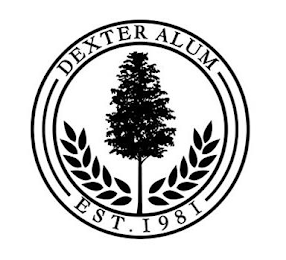 DEXTER ALUM EST. 1981 logo