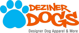 DEZINER DOGS DESIGNER DOG APPAREL & MORE logo