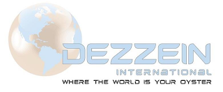 DEZZEIN INTERNATIONAL WHERE THE WORLD IS YOUR OYSTER logo