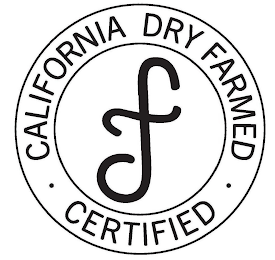 DF CALIFORNIA DRY FARMED CERTIFIED logo