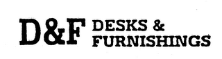 D&F DESKS & FURNISHINGS logo