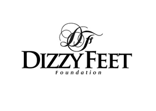 DF DIZZY FEET FOUNDATION logo