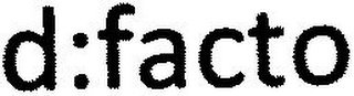 D:FACTO logo