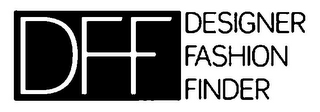 DFF DESIGNER FASHION FINDER logo