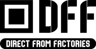 DFF DIRECT FROM FACTORIES logo