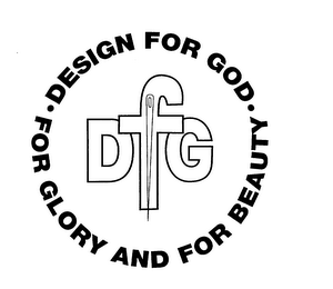 DFG DESIGN FOR GOD - FOR GLORY AND FOR BEAUTY logo