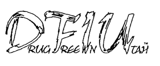 D.F.I.U. DRUG FREE IN UTAH logo