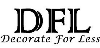 DFL DECORATE FOR LESS logo