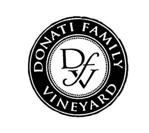 DFV DONATI FAMILY VINEYARD logo