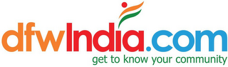 DFWINDIA.COM, GET TO KNOW YOUR COMMUNITY logo