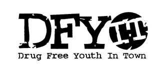 DFY IT DRUG FREE YOUTH IN TOWN logo