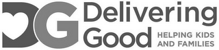 DG DELIVERING GOOD HELPING KIDS AND FAMILIES logo