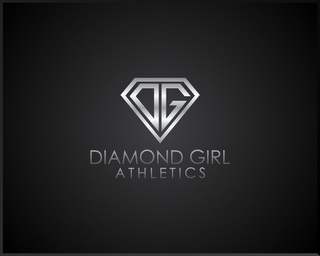 DG DIAMOND GIRL ATHLETICS logo