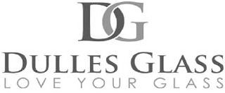 DG DULLES GLASS LOVE YOUR GLASS logo