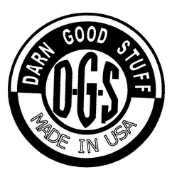 DGS DARN GOOD STUFF MADE IN USA logo