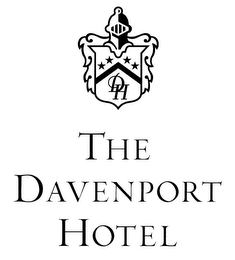 DH THE DAVENPORT HOTEL logo