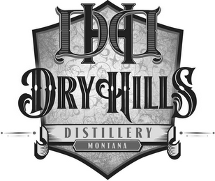 DHD DRY HILLS DISTILLERY MONTANA logo