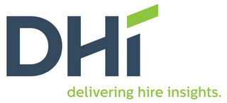 DHI DELIVERING HIRE INSIGHTS. logo