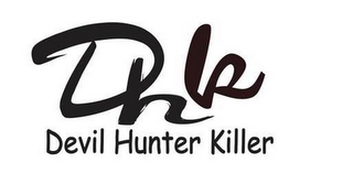 DHK DEVIL HUNTER KILLER logo