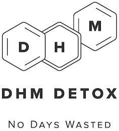 DHM DHM DETOX NO DAYS WASTED logo