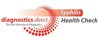 DIAGNOSTICS DIRECT THE NEW DIRECTION IN DIAGNOSTICS SYPHILIS HEALTH CHECK logo