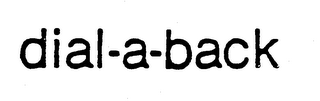 DIAL-A-BACK logo