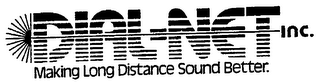 DIAL-NET INC. MAKING LONG DISTANCE SOUND BETTER logo