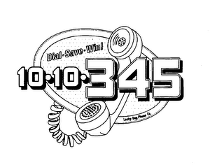 DIAL-SAVE-WIN! 10 10 345 LUCKY DOG PHONE CO. logo
