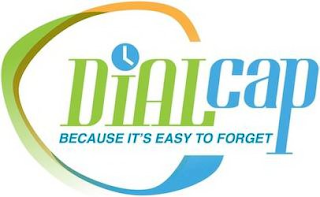 DIALCAP BECAUSE IT'S EASY TO FORGET logo