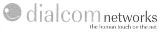 DIALCOM NETWORKS THE HUMAN TOUCH ON THE NET logo