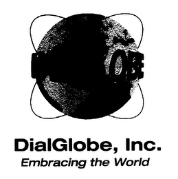 DIALGLOBE, INC. EMBRACING THE WORLD logo