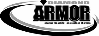 DIAMOND ARMOR COATING THE WORLD · ONE SURFACE AT A TIME logo