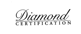 DIAMOND C E R T I F I C A T I O N logo