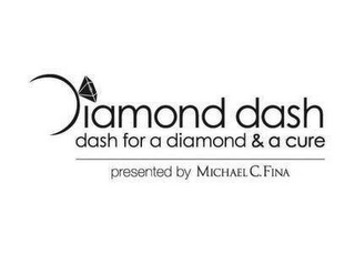DIAMOND DASH DASH FOR A DIAMOND & A CURE PRESENTED BY MICHAEL C. FINA logo