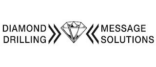 DIAMOND DRILLING MESSAGE SOLUTIONS logo