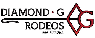 DIAMOND G RODEOS AND RANCHES G logo