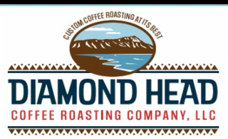 DIAMOND HEAD COFFEE ROASTING COMPANY, LLC  "CUSTOM COFFEE ROASTING AT ITS BEST" logo