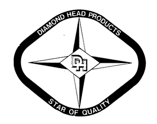 DIAMOND HEAD PRODUCTS DH STAR OF QUALITY logo